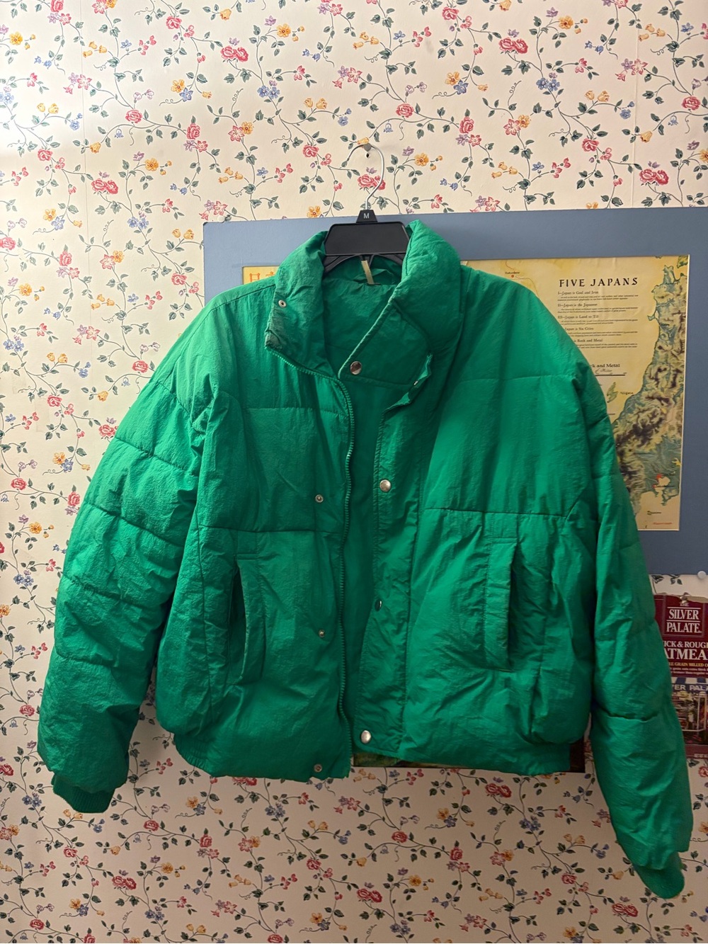 Free People Vibrant Emerald Green Jacket
